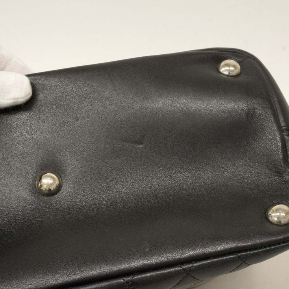 CHANEL Black Lambskin Leather Tote Bag - Picture 12 of 13